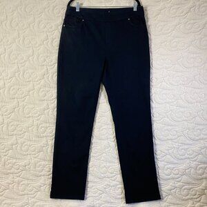 Up! Pull on Jeans Black Straight Leg High Rise Size 12
